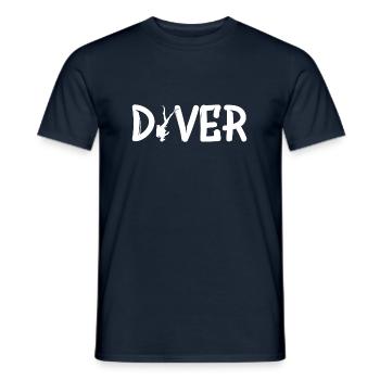Diving Diver Tauchen Taucher - Männer T-Shirt - Navy - Vorne - AI Model Male 178 light (178cm)