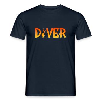 Diver - Männer T-Shirt - Navy - Vorne - AI Model Male 178 light (178cm)