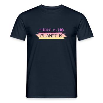 There is no Planet B - Männer T-Shirt - Navy - Vorne - AI Model Male 178 light (178cm)