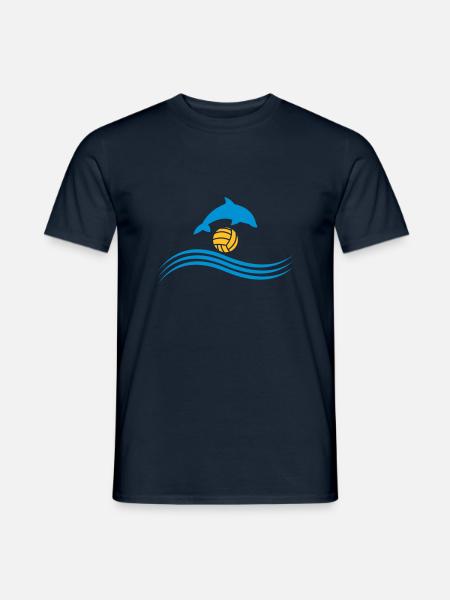wasserball_delphin_ball - Men's T-Shirt - navy