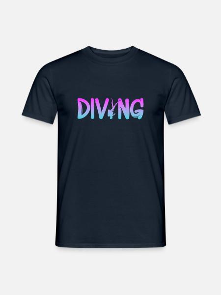 Tauchen Diving - Männer T-Shirt - Navy