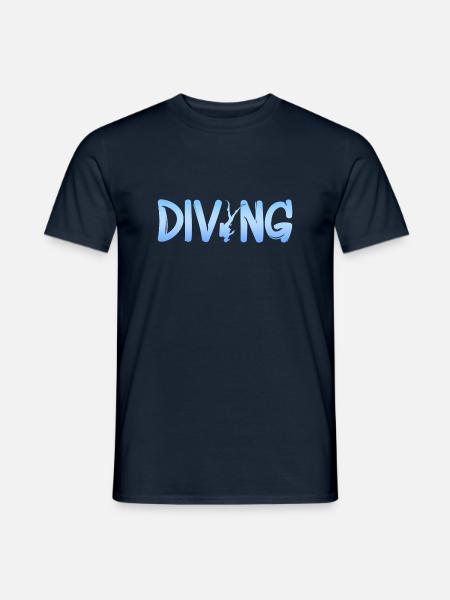 diving - Männer T-Shirt - Navy