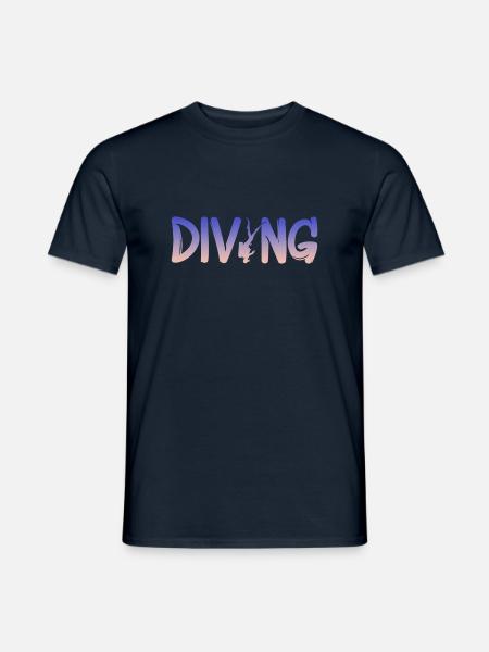 Tauchen Diving - Männer T-Shirt - Navy