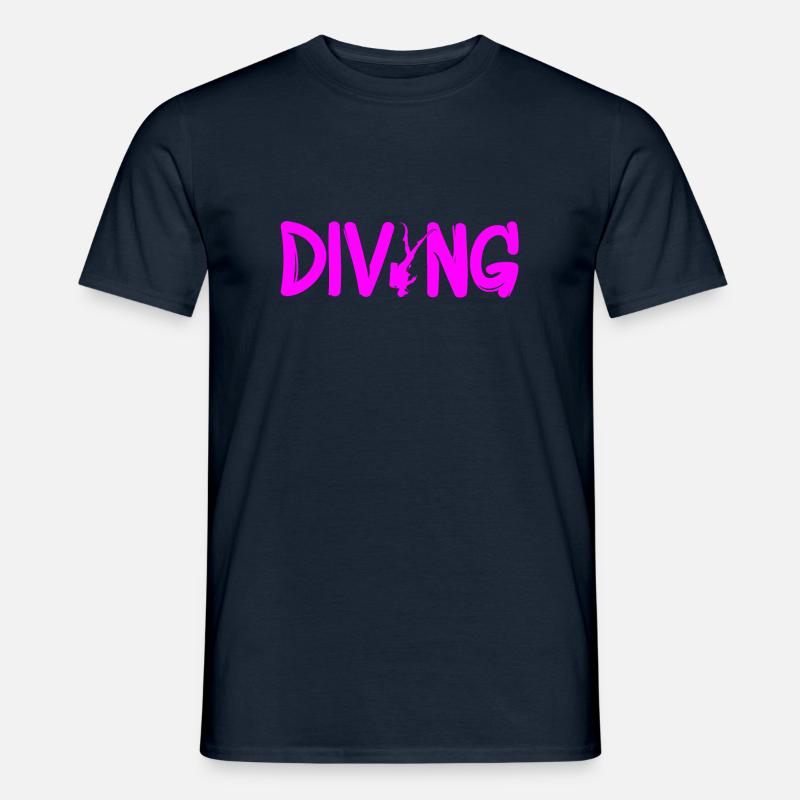 Tauchen - Männer T-Shirt - Navy