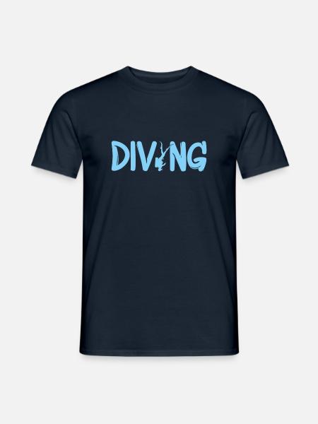 tauchen - Männer T-Shirt - Navy