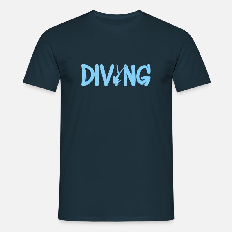 tauchen - Männer T-Shirt - Navy