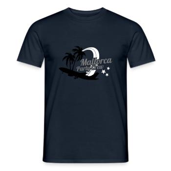 Mallorca Party Crew - Men's T-Shirt - navy - Front - AI Model Male 178 light (178cm)