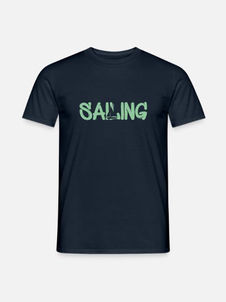 Seglen Segelschiff Segler Sailing - Männer T-Shirt - Navy