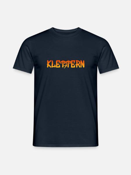 Klettern Geschenk Kletterwand - Männer T-Shirt - Navy