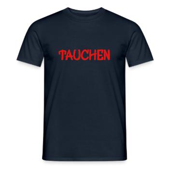 Tauchen - Männer T-Shirt - Navy - Vorne - AI Model Male 178 light (178cm)