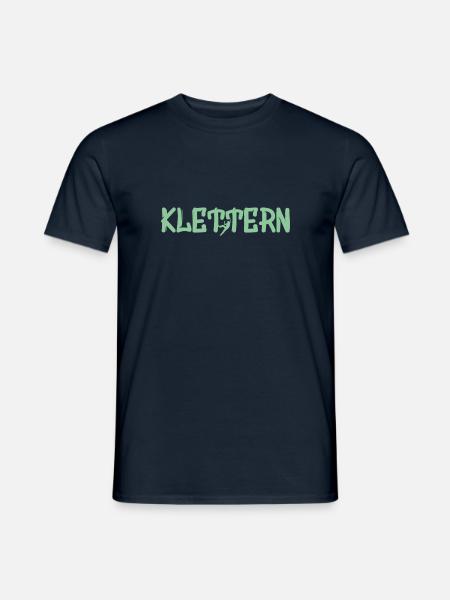 Klettern Bouldern Kletterhalle Berge - Männer T-Shirt - Navy