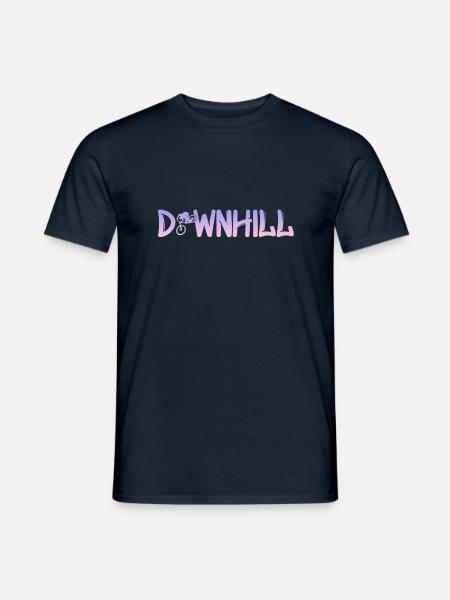 Downhill - Männer T-Shirt - Navy