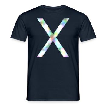 X - Arc-en-ciel - T-shirt homme - marine - Devant - AI Model Male 178 light (178cm)