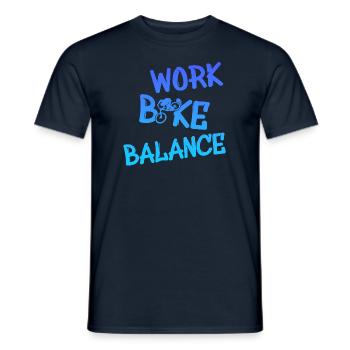 Biken - Männer T-Shirt - Navy - Vorne - AI Model Male 178 light (178cm)