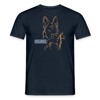 Malinois - Männer T-Shirt - Navy - Vorne - AI Model Male 178 light (178cm)