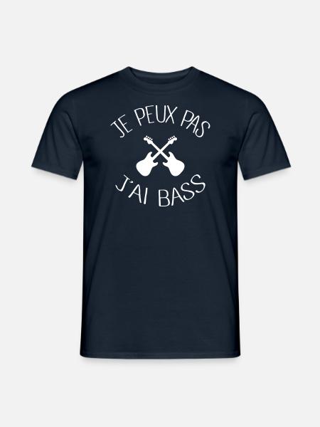 Je peux pas j'ai Bass - T-shirt homme - marine