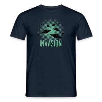 Alien - Ufo - Aliens - T-shirt homme - marine - Devant - AI Model Male 178 light (178cm)