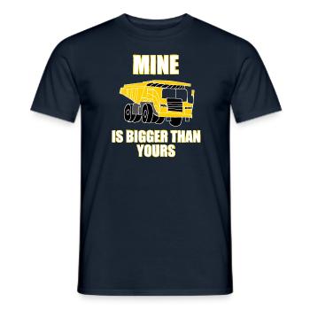 Bagger - Muldenkipper - Baustelle - Männer T-Shirt - Navy - Vorne - AI Model Male 178 light (178cm)