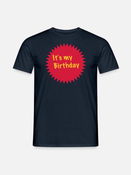 It's my Birthday 2c - Men's T-Shirt - navy