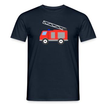 Service d'incendie pompier cadeau enfants bébés - T-shirt homme - marine - Devant - AI Model Male 178 light (178cm)