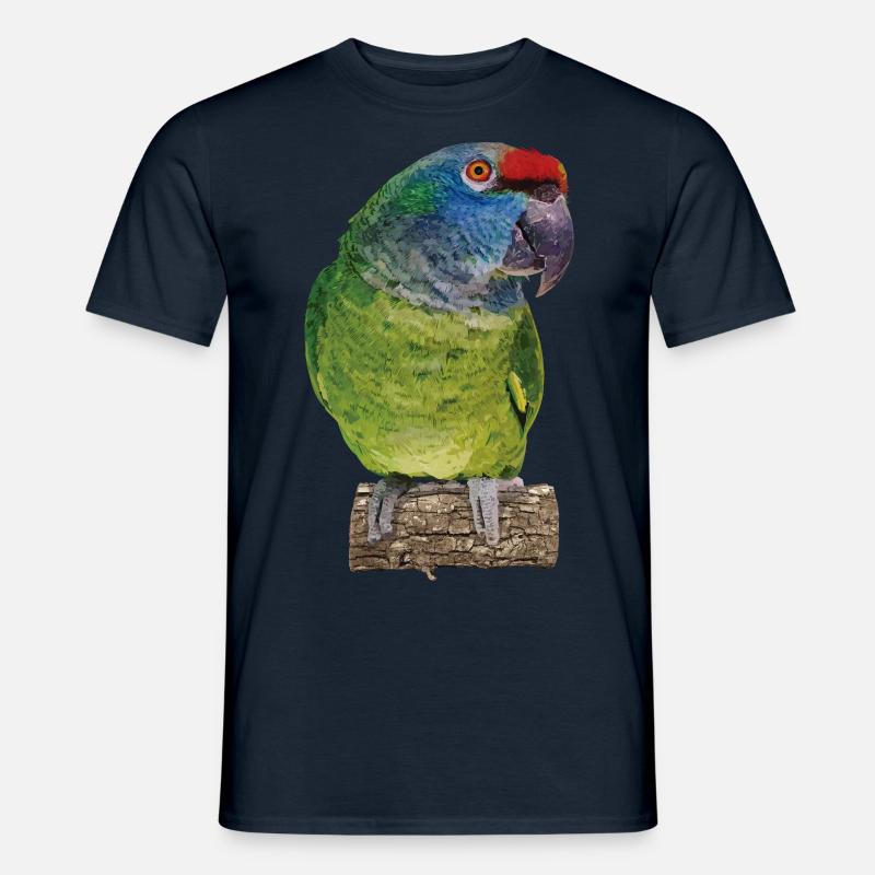 Die Rotrückenamazone - Männer T-Shirt - Navy