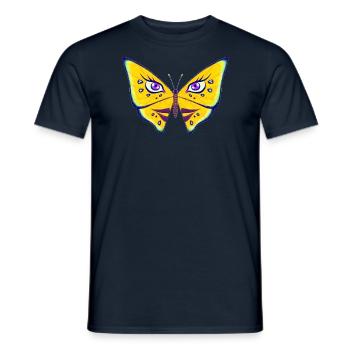 Miss Butterfly - T-shirt homme - marine - Devant - AI Model Male 178 light (178cm)