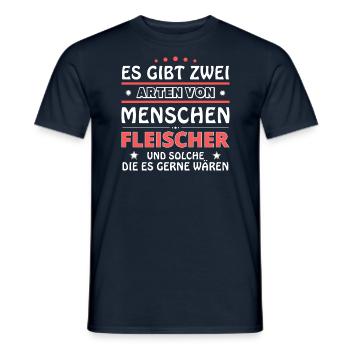 Butcher's Gift - Two Types of... Design - Men's T-Shirt - navy - Front - AI Model Male 178 light (178cm)