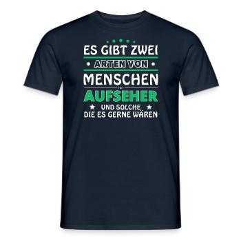 Overseer Gift - Two Types of... Design - Men's T-Shirt - navy - Front - AI Model Male 178 light (178cm)