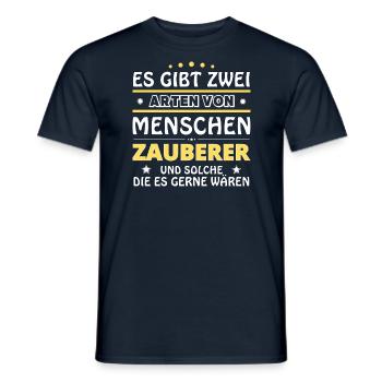 Wizard Gift - Two Types of... Design - Men's T-Shirt - navy - Front - AI Model Male 178 light (178cm)