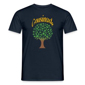 Cousinade Baum Natur zum Anpassen - Männer T-Shirt - Navy - Vorne - AI Model Male 178 light (178cm)