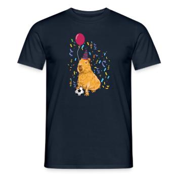 Anniversaire de Capybara - T-shirt homme - marine - Devant - AI Model Male 178 light (178cm)