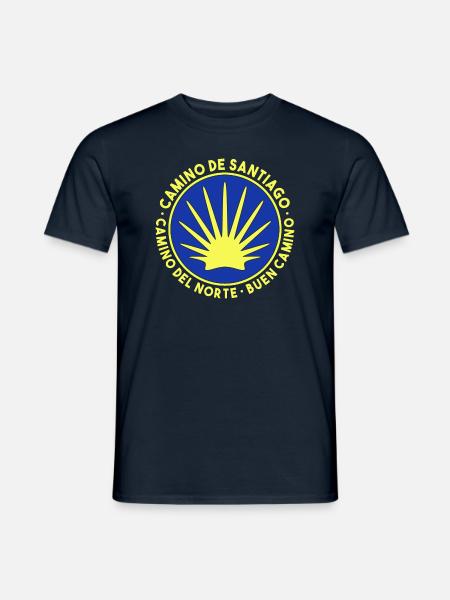 Buen Camino de Santiago de Compostela Jakobsweg - Männer T-Shirt - Navy