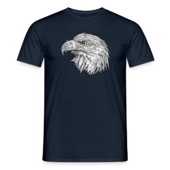 Adler - Männer T-Shirt - Navy - Vorne - AI Model Male 178 light (178cm)