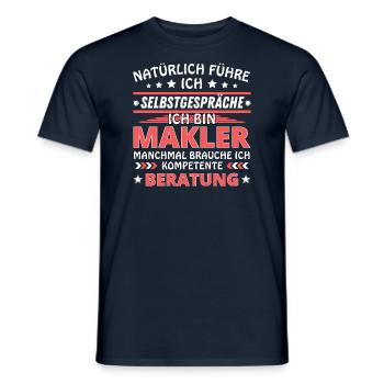 Je me parle à vous-même - Édition Broker - T-shirt homme - marine - Devant - AI Model Male 178 light (178cm)