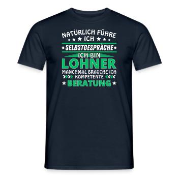 Je me parle à soi-même - Édition Lohner - T-shirt homme - marine - Devant - AI Model Male 178 light (178cm)