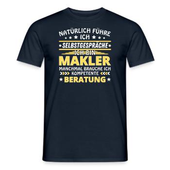 Je me parle à vous-même - Édition Broker - T-shirt homme - marine - Devant - AI Model Male 178 light (178cm)