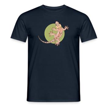 gecko - Men's T-Shirt - navy - Front - AI Model Male 178 light (178cm)