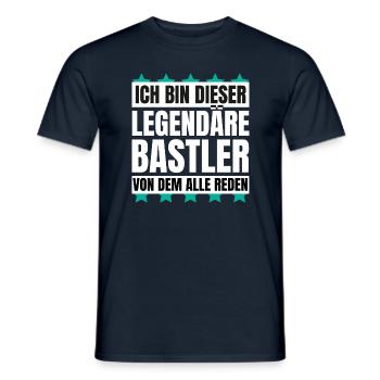 Ich bin dieser legendäre Bastler - Männer T-Shirt - Navy - Vorne - AI Model Male 178 light (178cm)