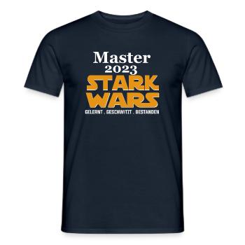Master 2023 Abschluss - Männer T-Shirt - Navy - Vorne - AI Model Male 178 light (178cm)