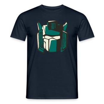 Transformers Ricochet Head Costume - Men's T-Shirt - navy - Front - AI Model Male 178 light (178cm)