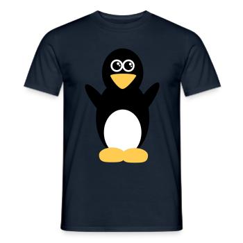 penguin - Men's T-Shirt - navy - Front - AI Model Male 178 light (178cm)