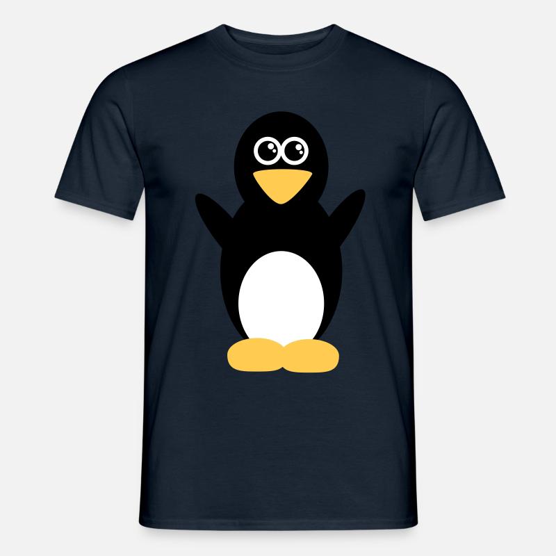 Pinguin - Männer T-Shirt - Navy