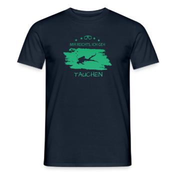 Tauchen Diving Spruch für Taucher - Männer T-Shirt - Navy - Vorne - AI Model Male 178 light (178cm)