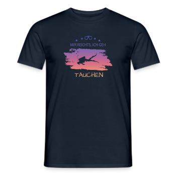 Tauchen Diving Scuba Taucher - Männer T-Shirt - Navy - Vorne - AI Model Male 178 light (178cm)
