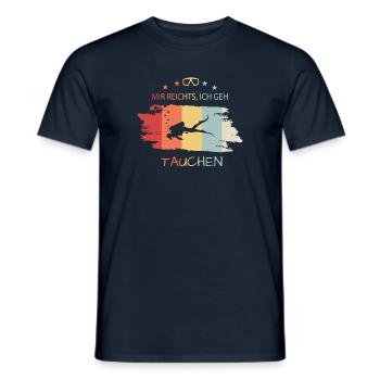 Tauchen Diving Spruch für Taucher - Männer T-Shirt - Navy - Vorne - AI Model Male 178 light (178cm)