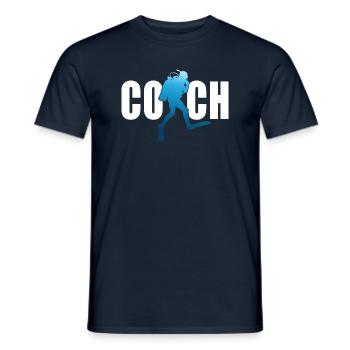 coach plongée sous marine coach plongeur - T-shirt homme - marine - Devant - AI Model Male 178 light (178cm)