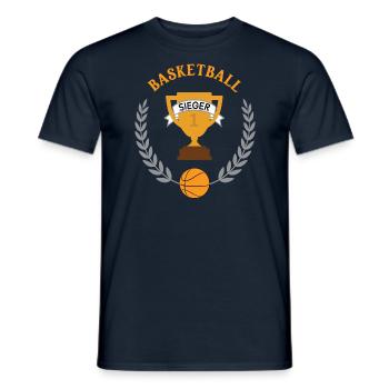 Basketball Sieger Turnier Basketballer Team Spiel - Männer T-Shirt - Navy - Vorne - AI Model Male 178 light (178cm)