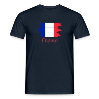 Frankreich France - Männer T-Shirt - Navy - Vorne - AI Model Male 178 light (178cm)