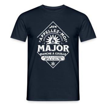 Nennen Sie mich meinen Major. B - Männer T-Shirt - Navy - Vorne - AI Model Male 178 light (178cm)