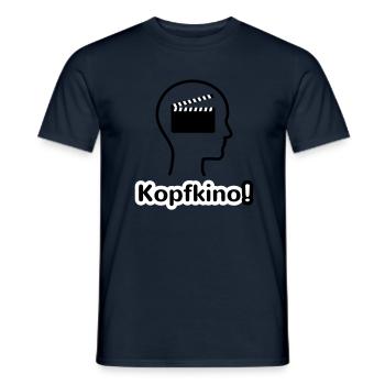 Kopfkino - Männer T-Shirt - Navy - Vorne - AI Model Male 178 light (178cm)